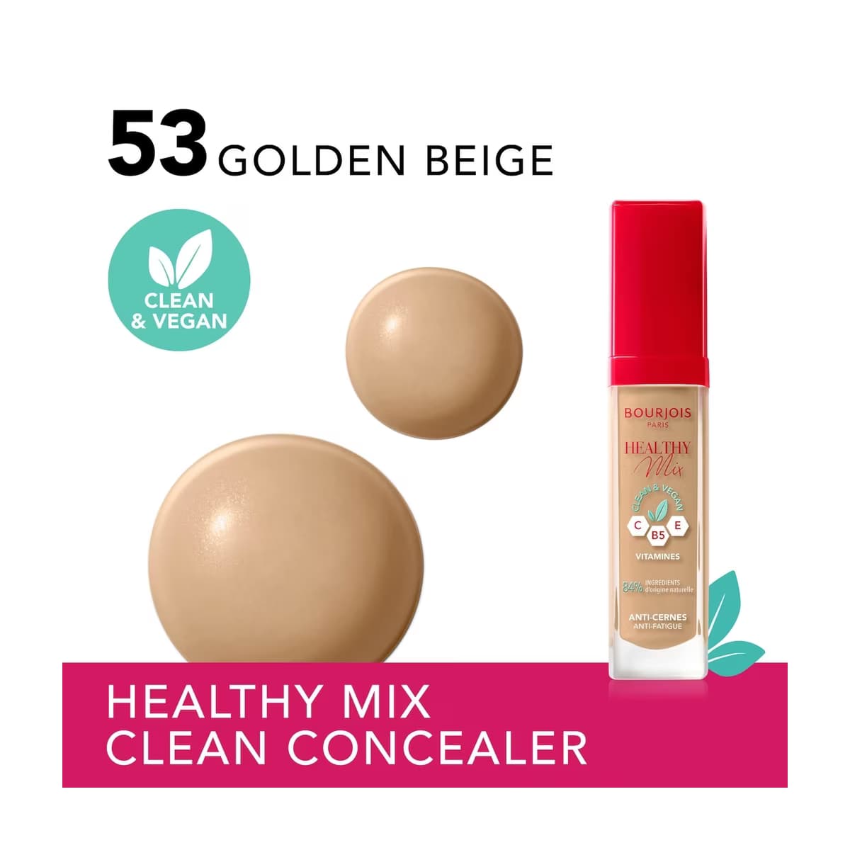 Bourjois Healthy Mix Clean Likit Kapatıcı 53 Golden Beige