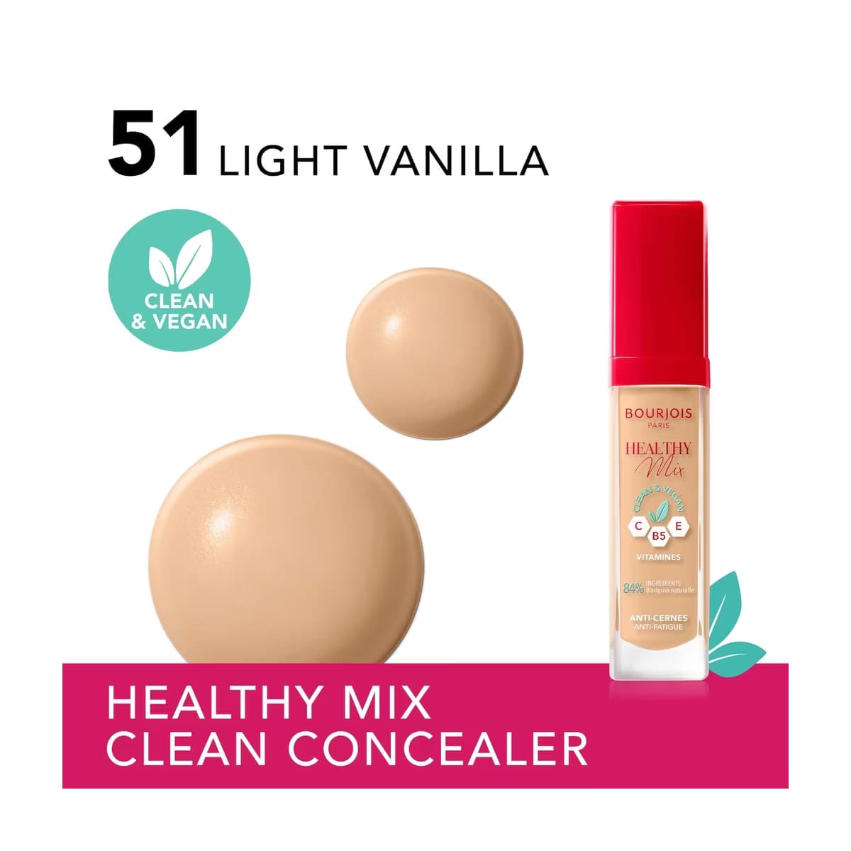 Bourjois Healthy Mix Clean Likit Kapatıcı 51 Light Vanilla