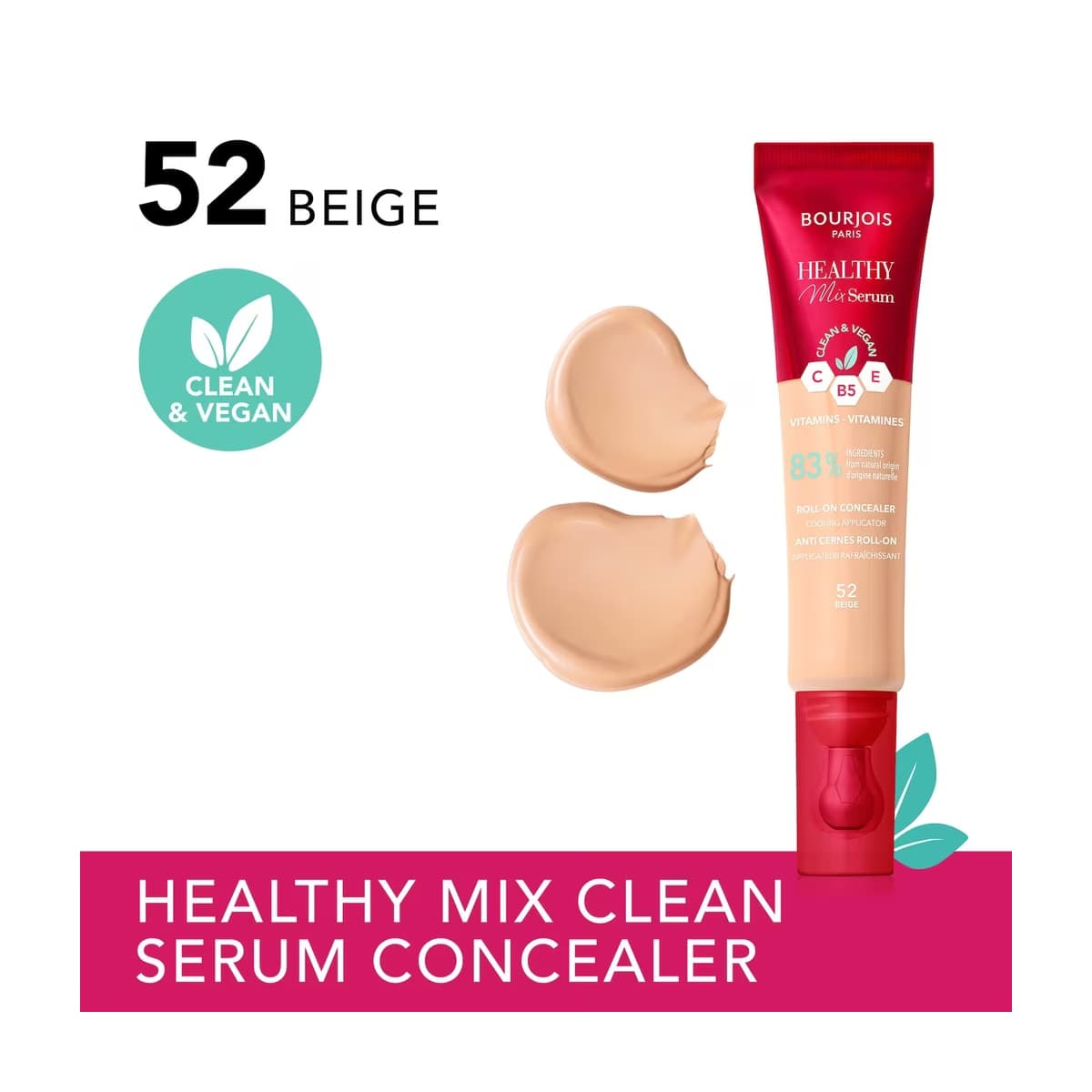Bourjois Healthy Mix Clean Serum Kapatıcı 52 Beige