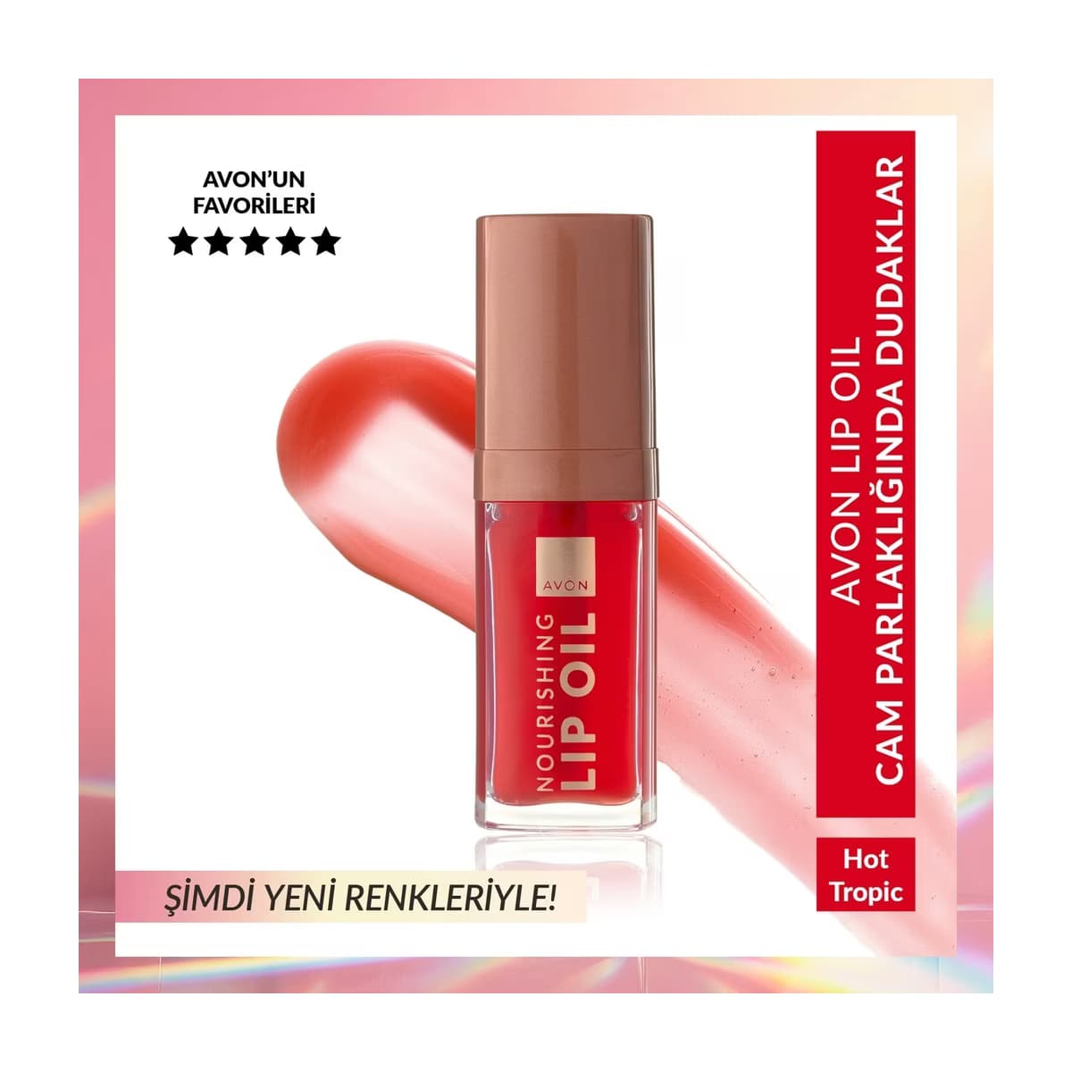 Avon Lip Oil Besleyici Dudak Bakım Yağı Hot Tropic
