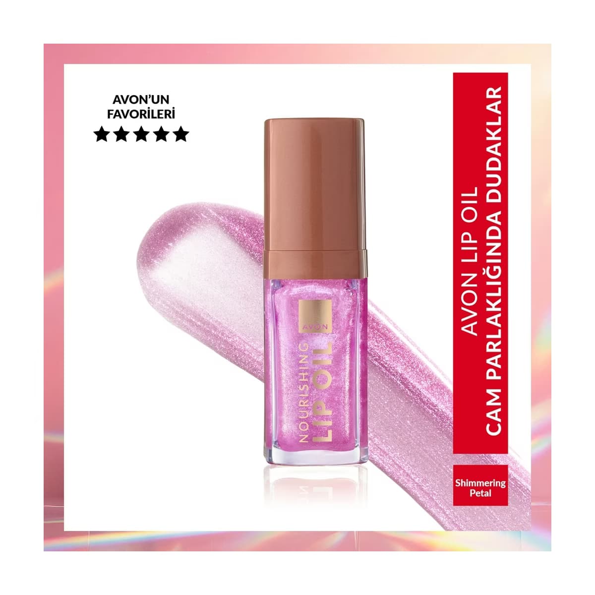 Avon Lip Oil Besleyici Dudak Bakım Yağı Shimmering Petal