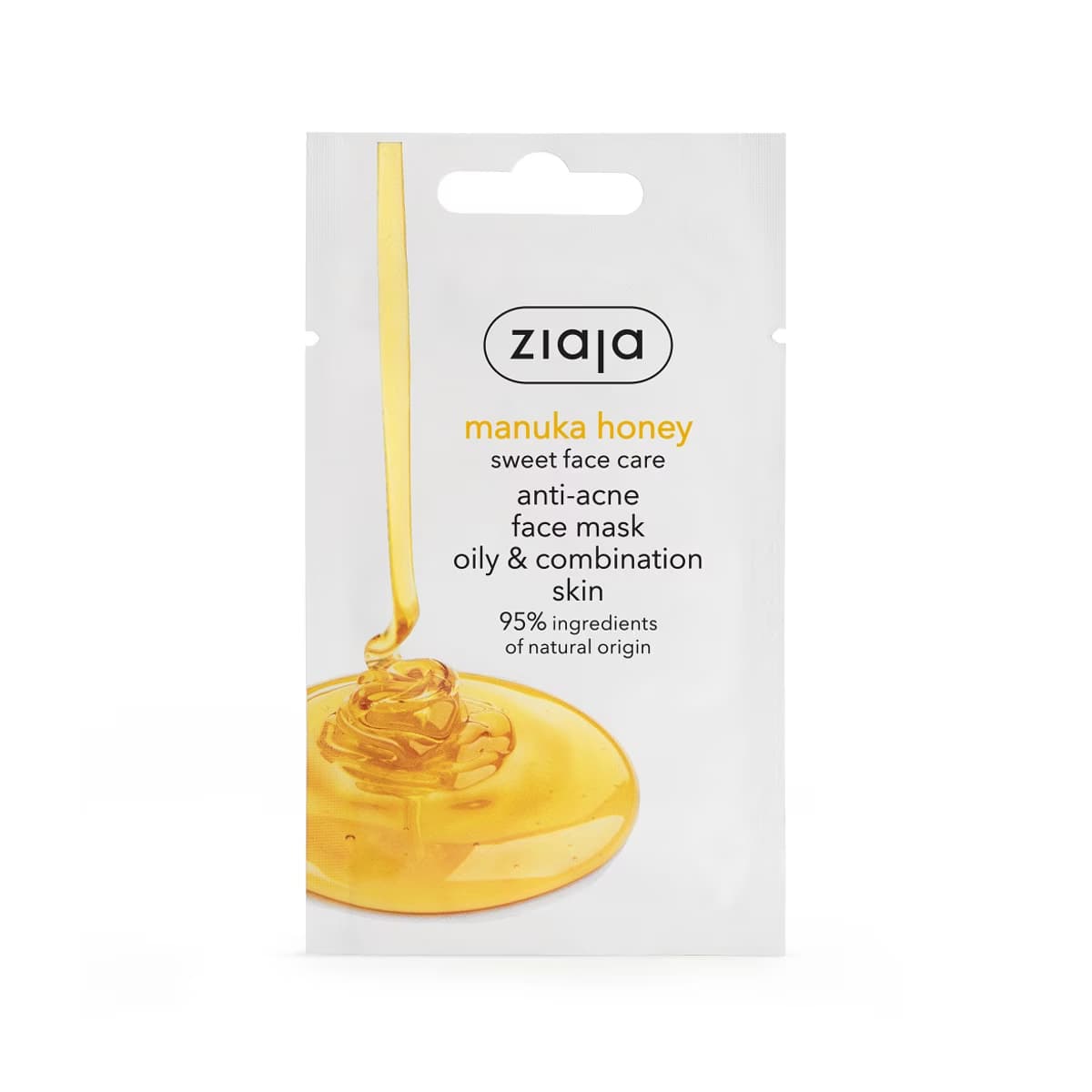Ziaja Manuka Balı İçeren Akne Karşıtı Yüz Maskesi 7 ml (Yağlı & Karma Ciltler)