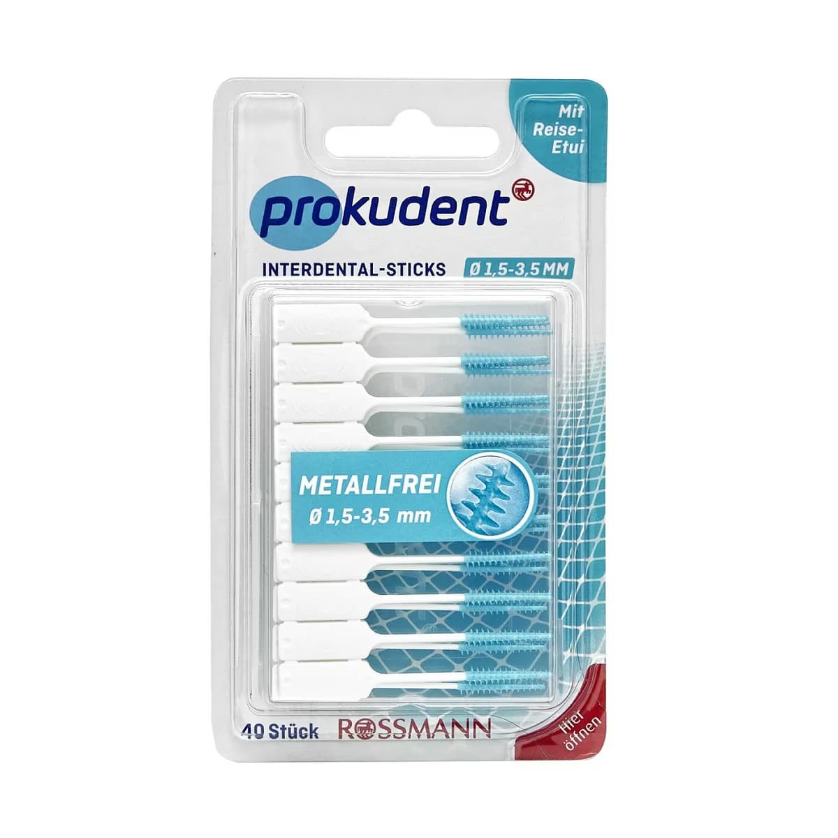 Prokudent Metal İçermeyen Interdental Arayüz Fırçaları 1,5 - 3,5 mm 40 adet
