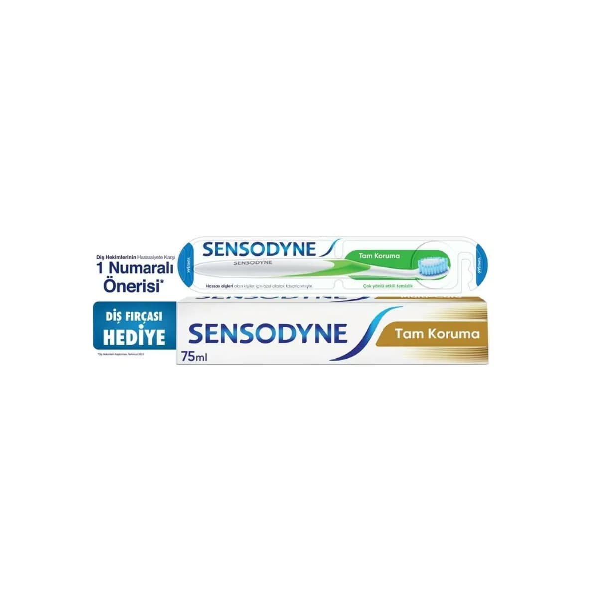 Sensodyne Tam Koruma Diş Macunu 75 ml + Diş Fırçası