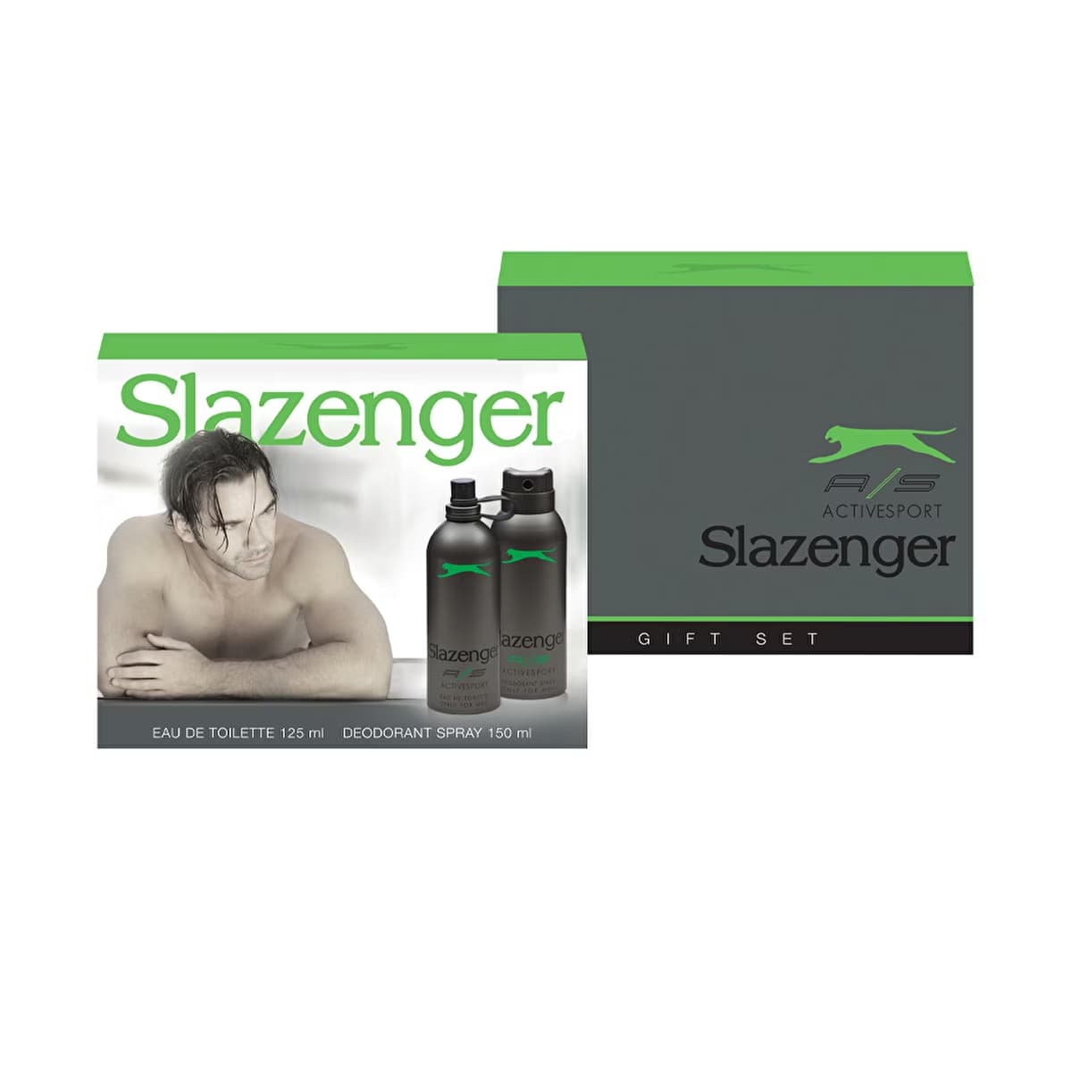 Slazenger ActiveSport Green EDT Erkek Parfüm 125 ml + Deodorant Sprey 150 ml - Gratis