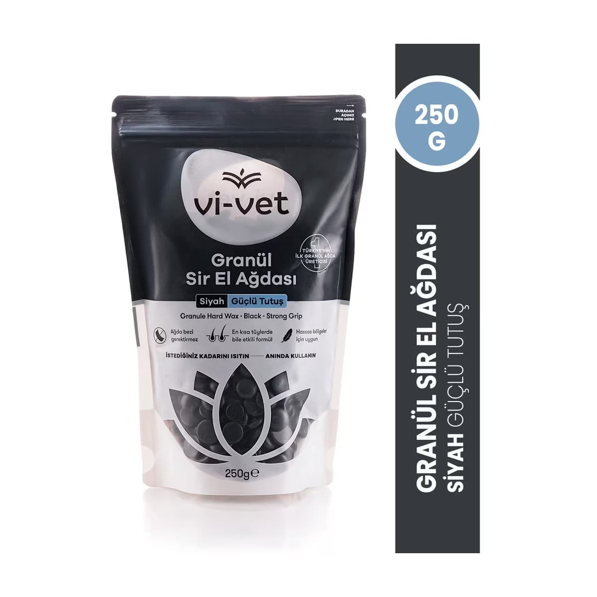 Vi-Vet Granül Sir El Ağdası Siyah 250 gr (Güçlü Tutuş)