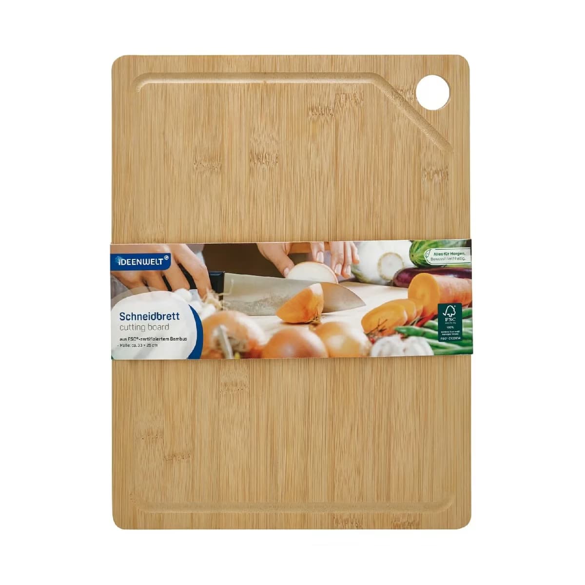 Ideenwelt Kesme Tahtası Bambu 33x25, 1 Adet