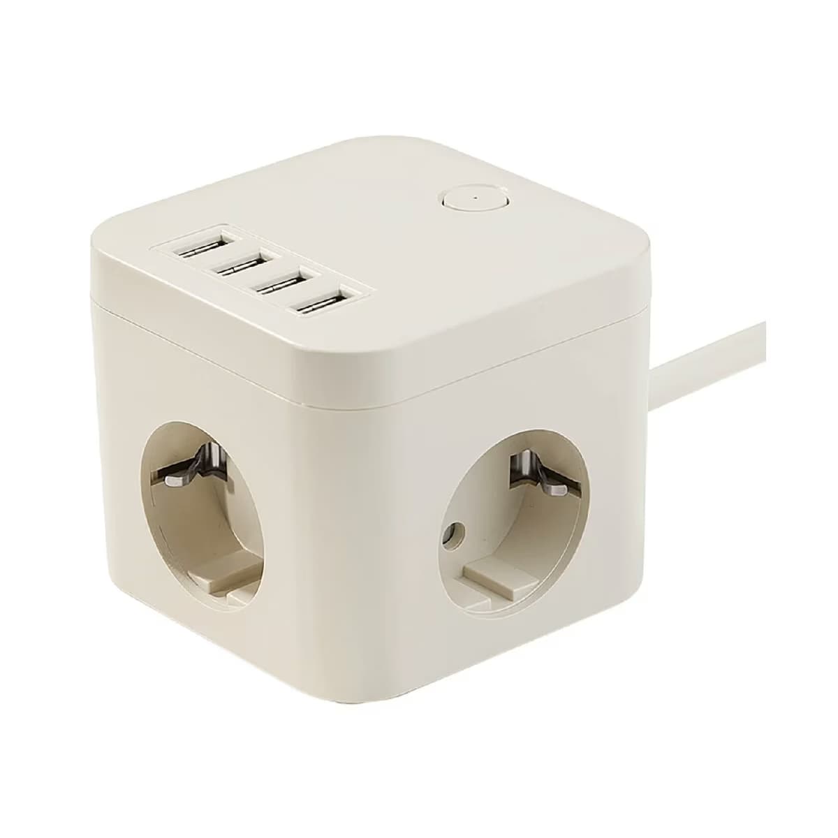 Ideenwelt Çoklu Priz 3 Çıkış ve 4 USB-A 1.5 m, 1 Adet