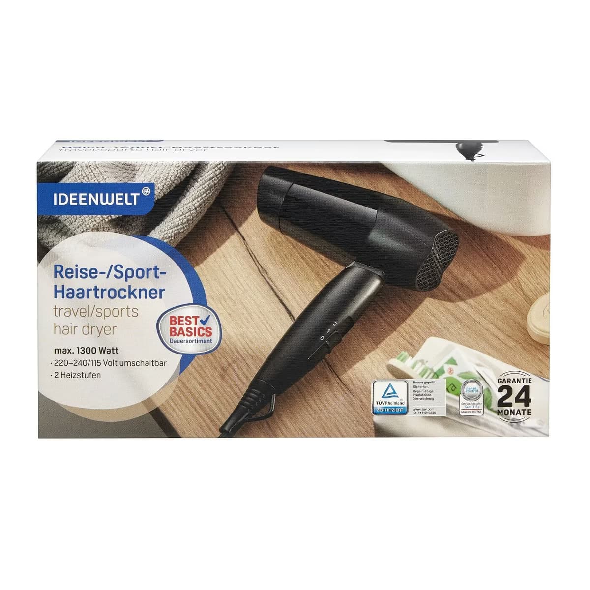 Ideenwelt Best Basics Saç Kurutma Makinesi Seyahat Tipi 1 adet