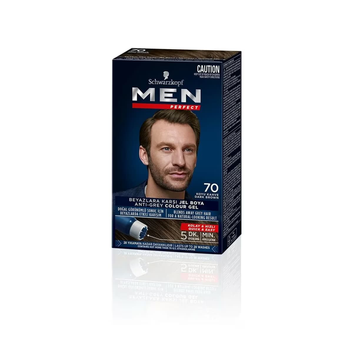 Men Perfect Saç Boyası Koyu Kahve 70 50 ml
