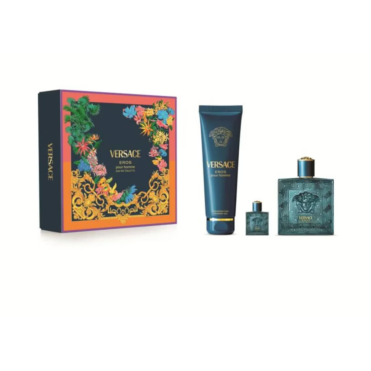 Versace Eros Erkek Parfüm EDT 100 ml + 10 ml & Çanta