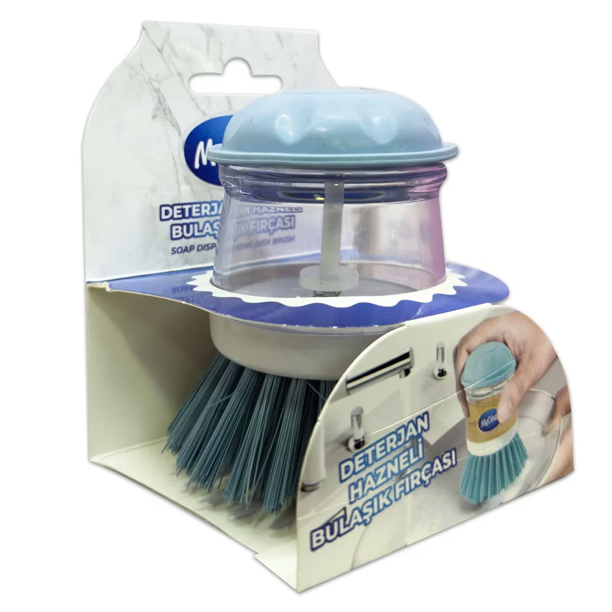 MyClean Deterjan Hazneli Bulaşık Fırçası, 1 Adet