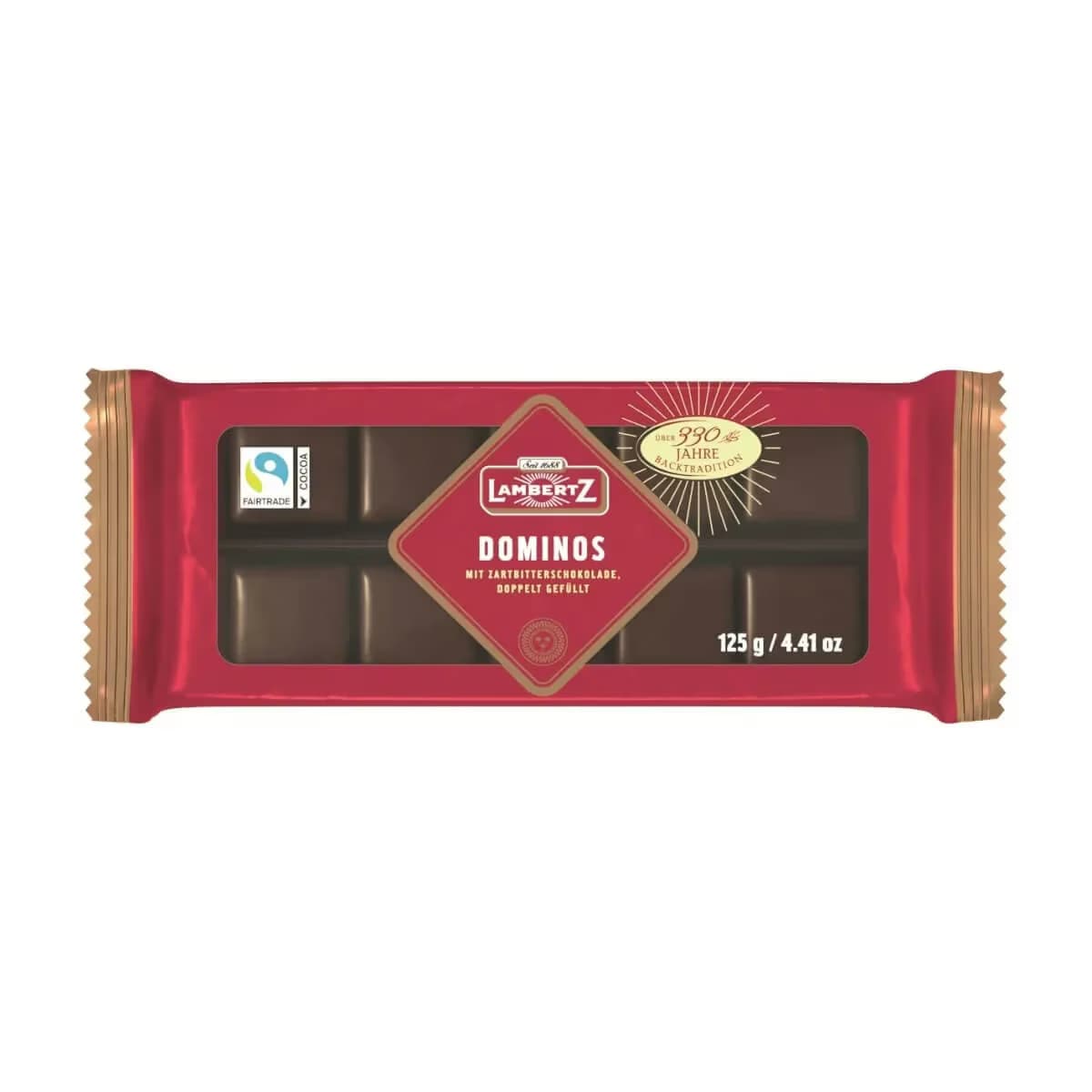 Lambertz Atıştırmalık Çikolata Kayısı ve Elma Dolgulu, 125 gr