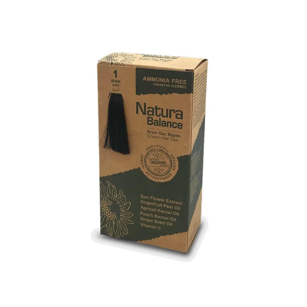 Natura Balance Krem Saç Boyası Siyah 1 1 adet