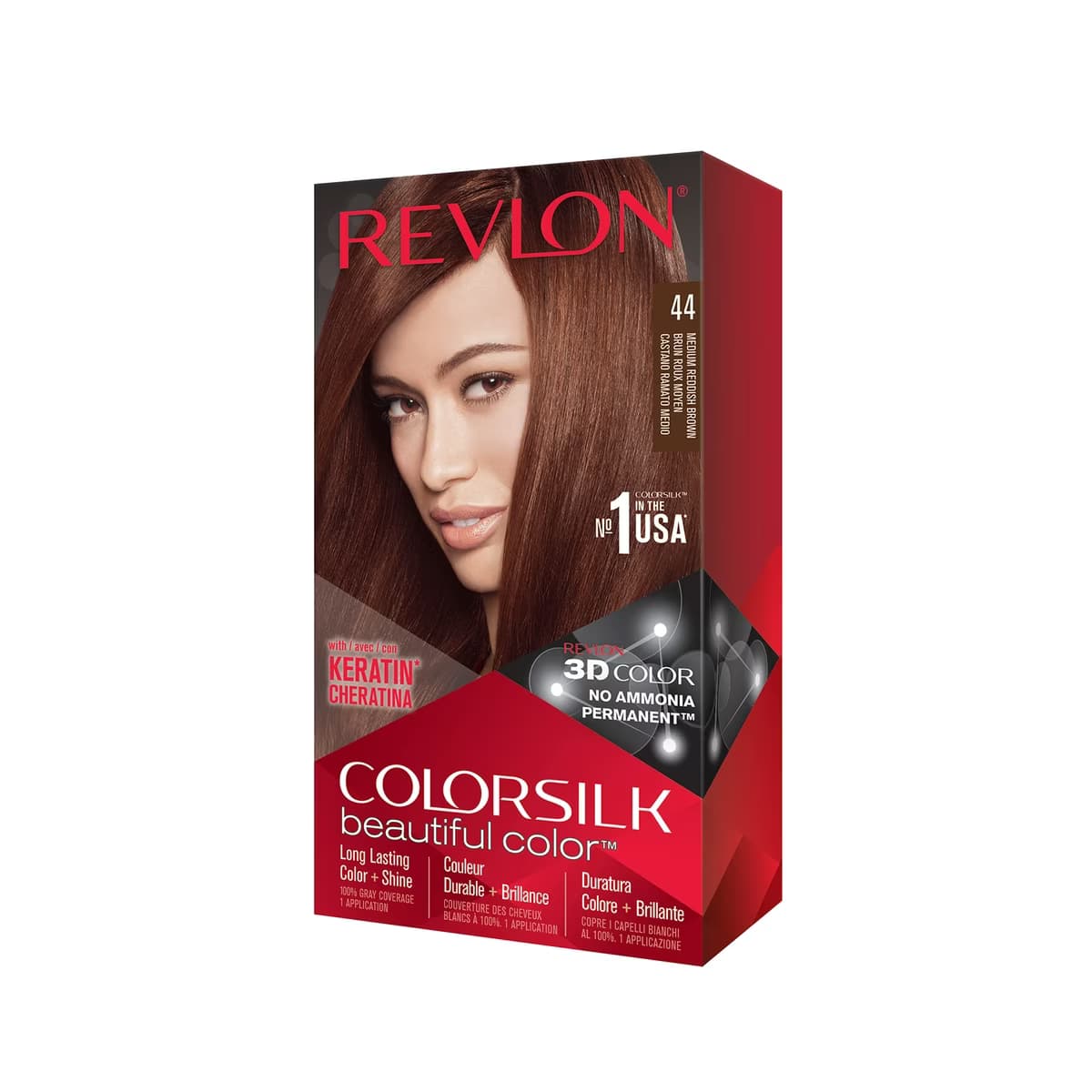 Revlon ColorSilk Beautiful Color Saç Boyası 44 Orta Kızıl Kahve