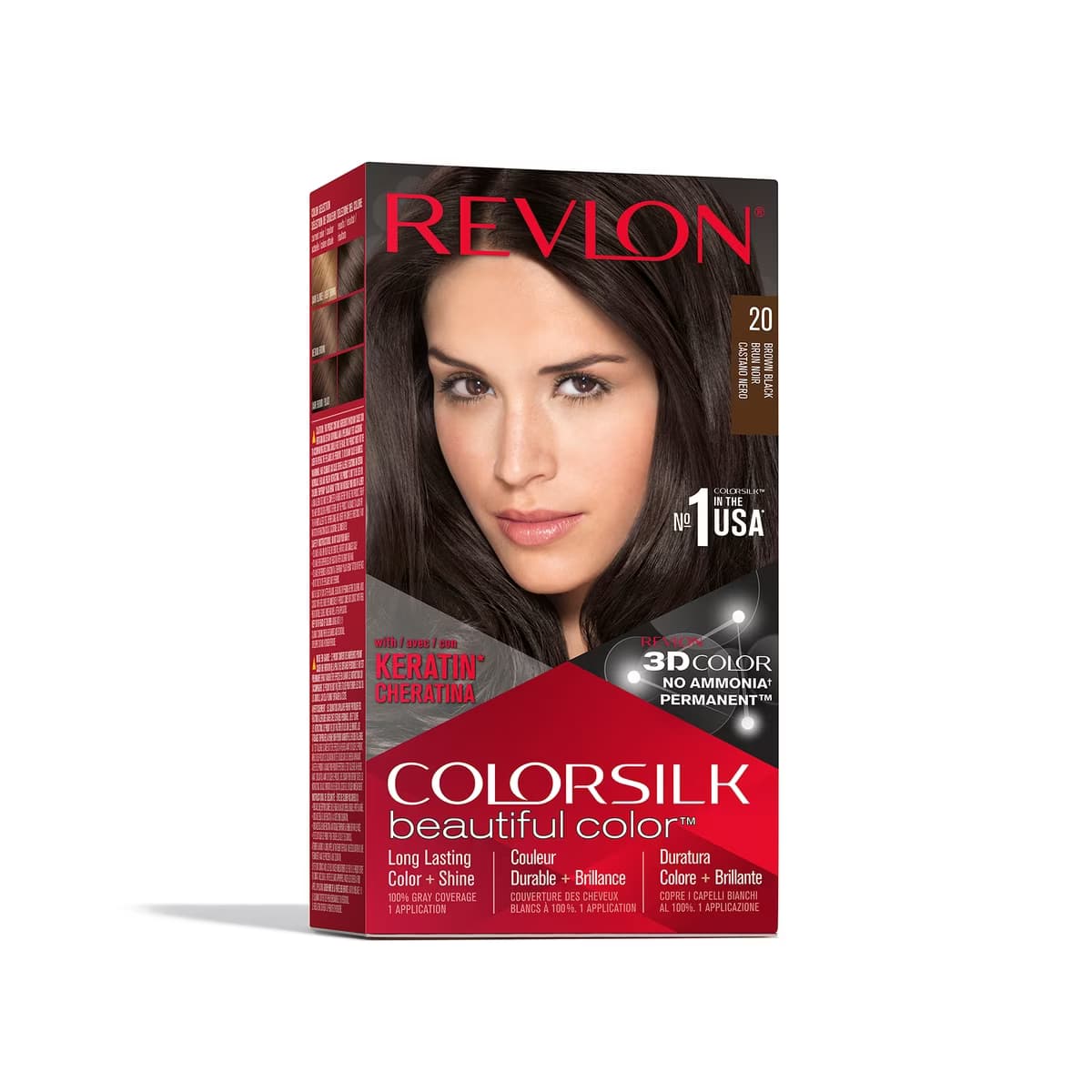Revlon ColorSilk Beautiful Color Saç Boyası 20 Kahverengi Siyah