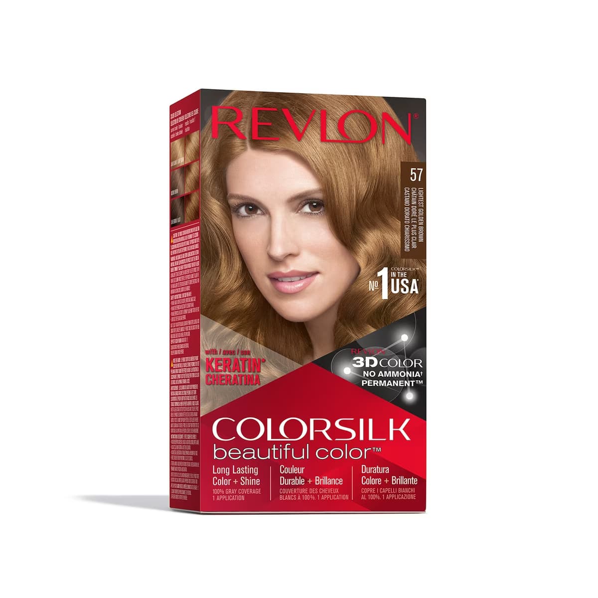Revlon ColorSilk Beautiful Color Saç Boyası 57 Ultra Açık Altın Kahve