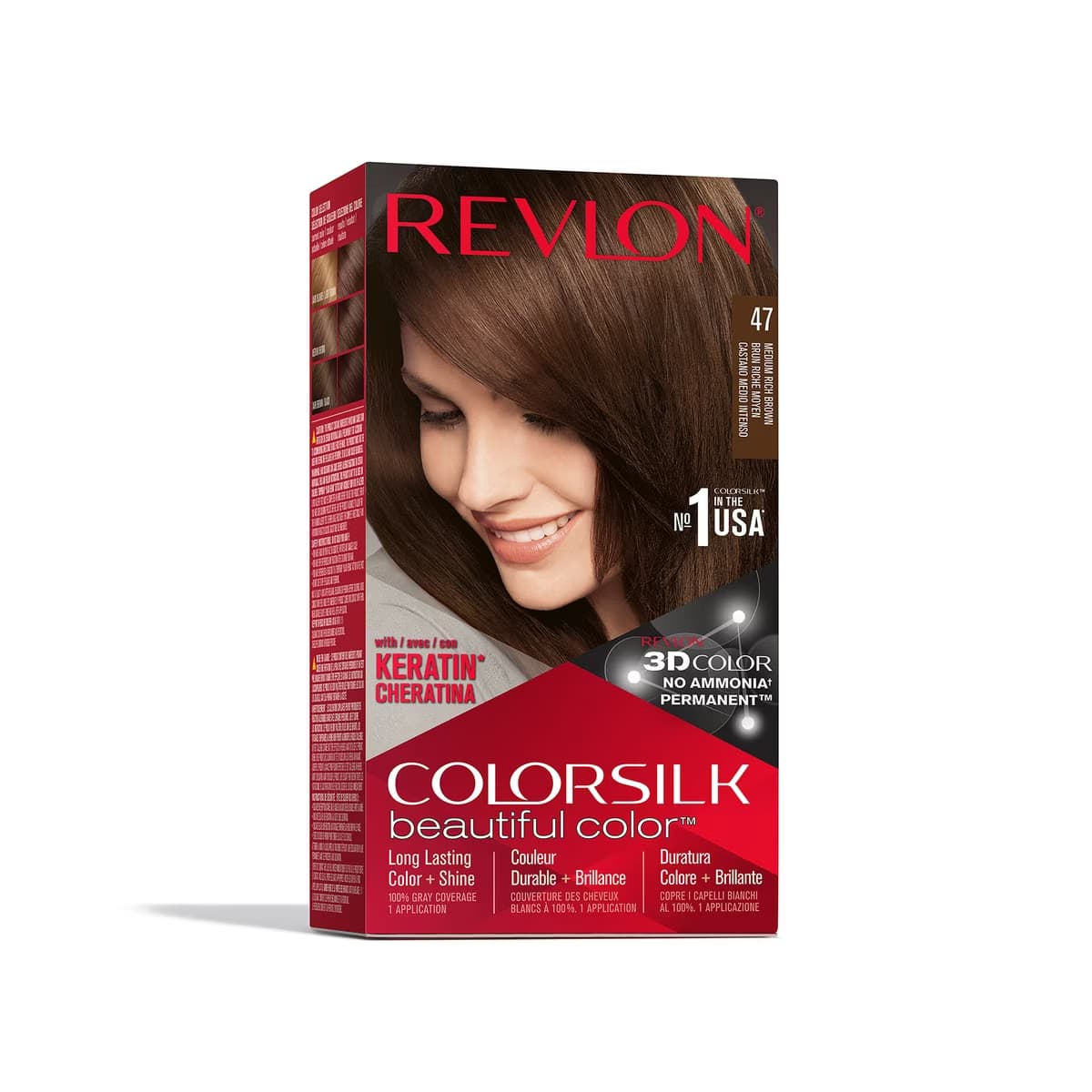 Revlon ColorSilk Beautiful Color Saç Boyası 47 Yoğun Orta Kahve