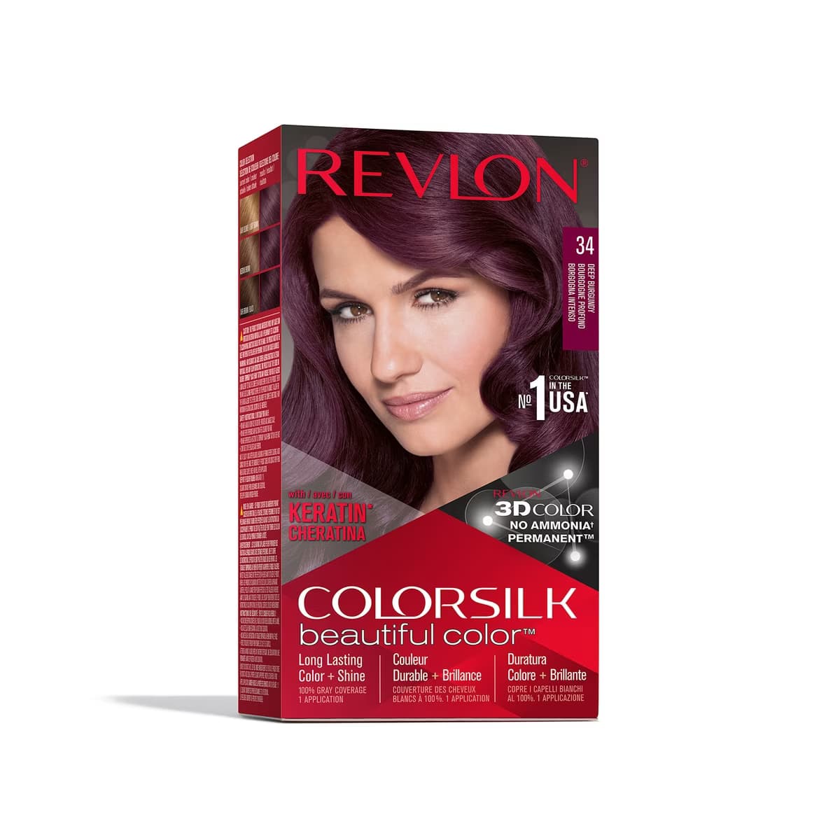 Revlon ColorSilk Beautiful Color Saç Boyası 34 Kadife Bordo
