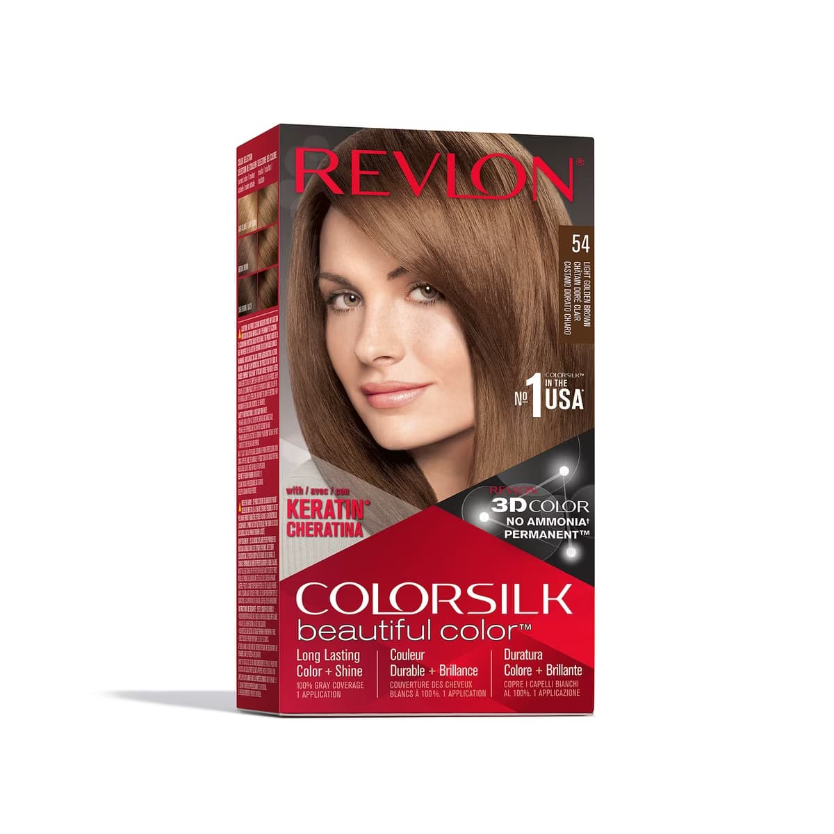 Revlon ColorSilk Beautiful Color Saç Boyası 54 Açık Altın Kahve