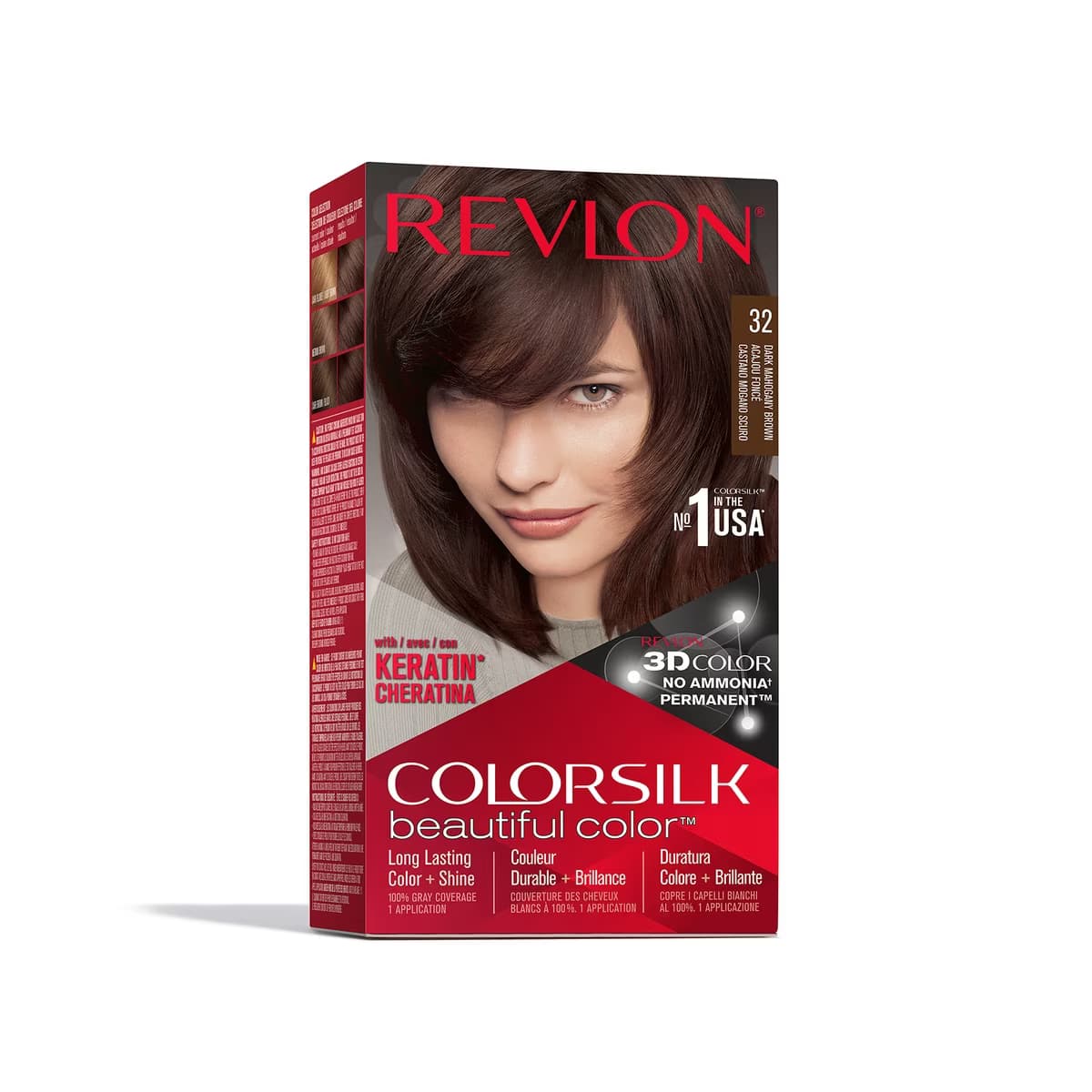 Revlon ColorSilk Beautiful Color Saç Boyası 32 Koyu Maun Kahve