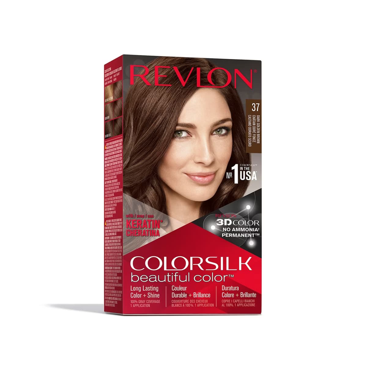 Revlon ColorSilk Beautiful Color Saç Boyası 37 Koyu Altın Kahve