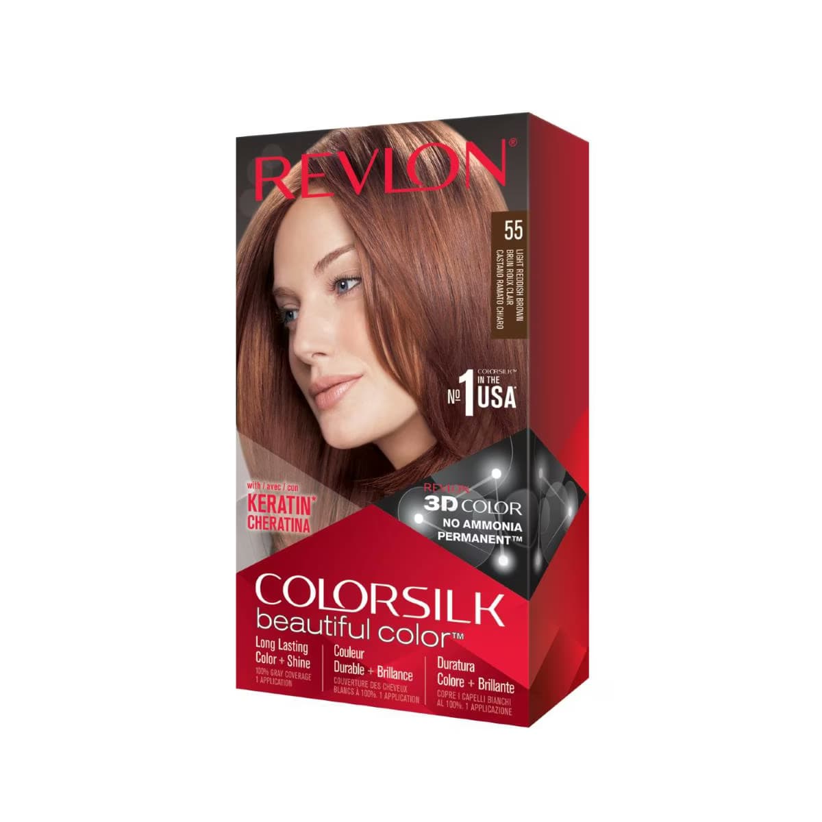 Revlon ColorSilk Beautiful Color Saç Boyası 55 Açık Kızıl Kahve