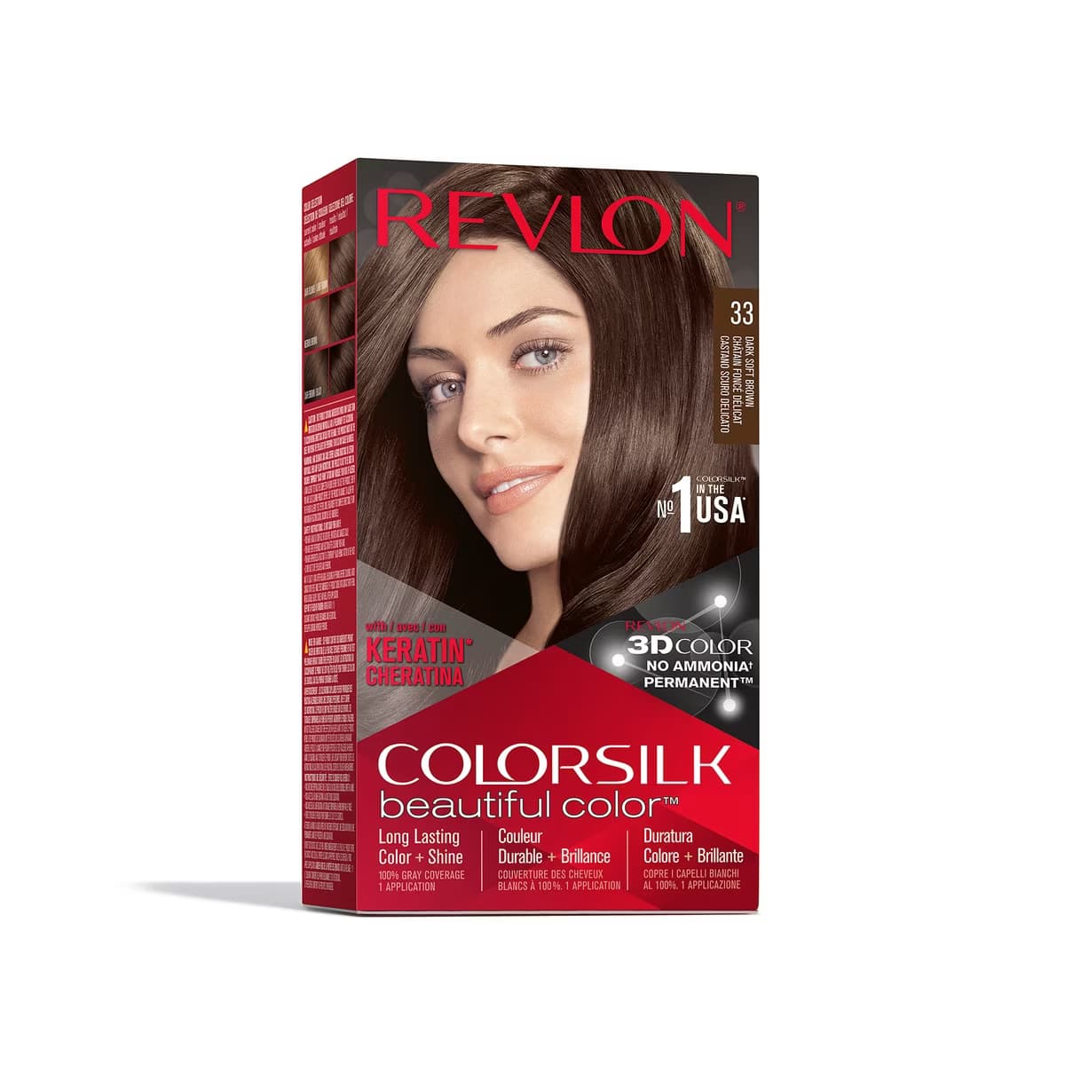 Revlon ColorSilk Beautiful Color Saç Boyası 33 Koyu Doğal Kahve