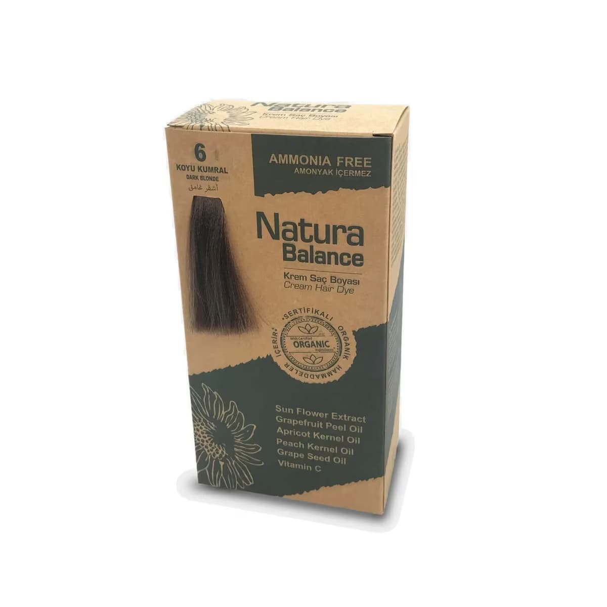 Natura Balance Krem Saç Boyası Koyu Kumral 6 1 adet