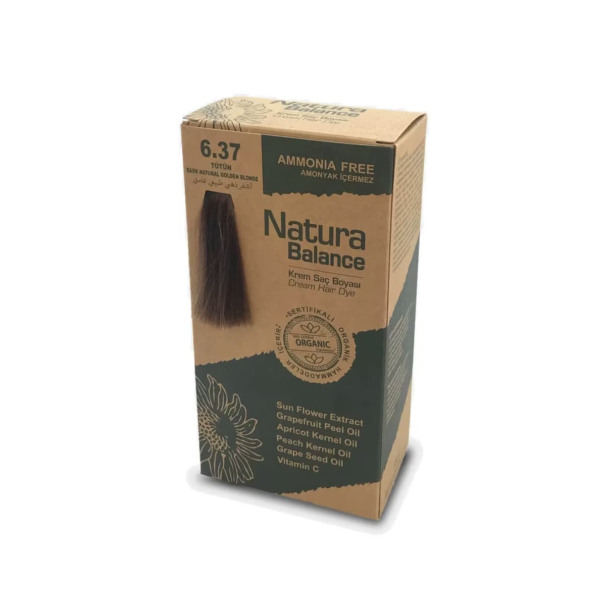 Natura Balance Krem Saç Boyası Tütün 6.37 1 adet