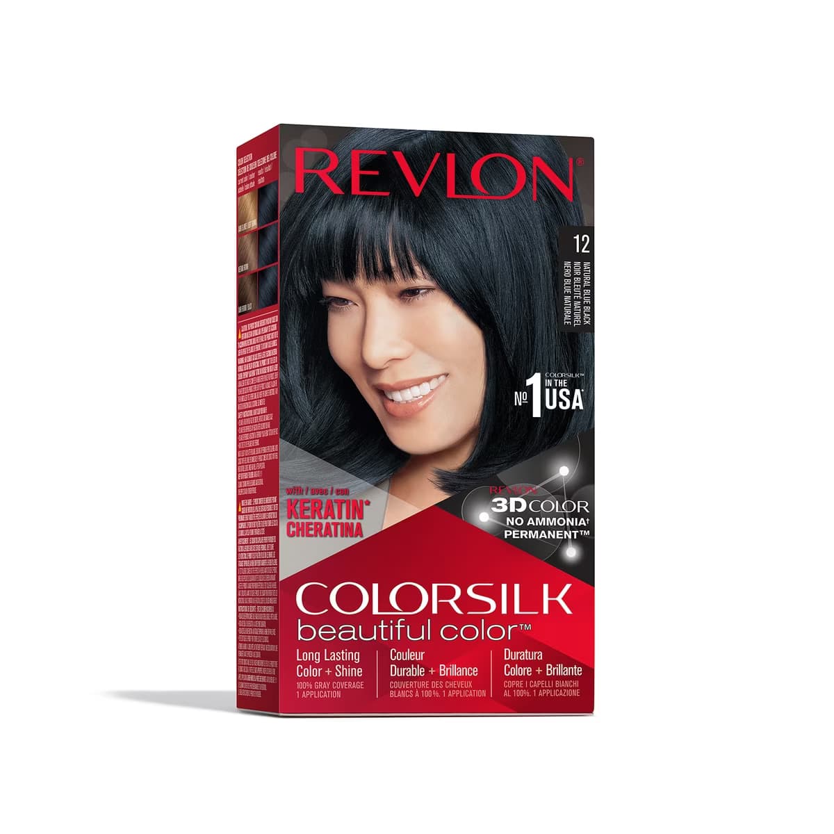 Revlon ColorSilk Beautiful Color Saç Boyası 12 Mavi Siyah