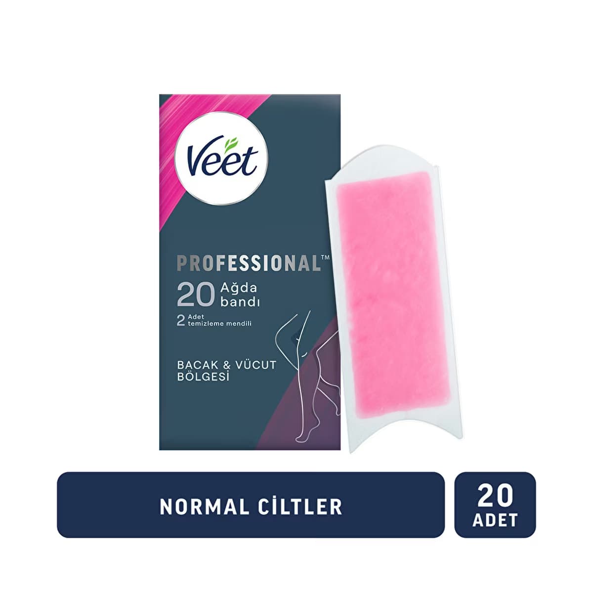 Veet Profesyonel Ağda Bandı Normal Ciltler 20'li - Gratis