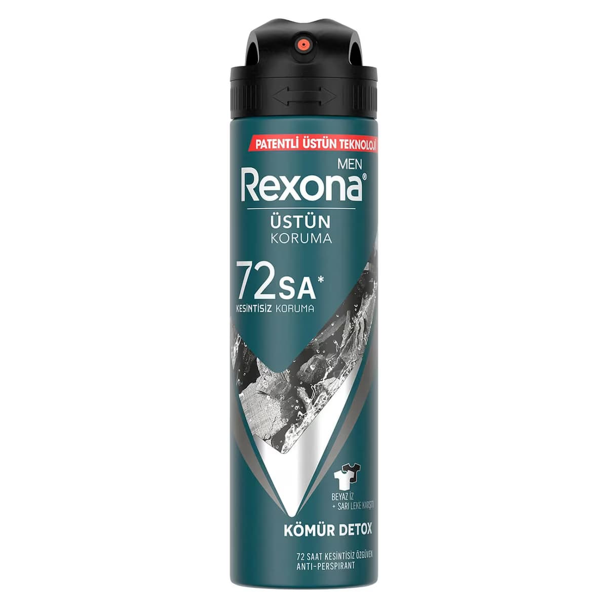Rexona Men Sprey Deodorant 72h Kömür Detox 150 ml