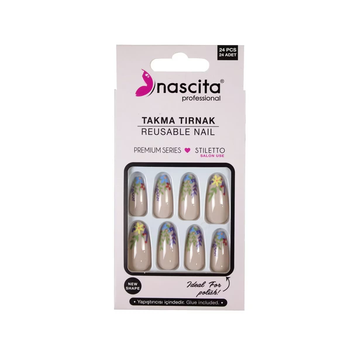 Nascita Takma Tırnak Floral 24'üu