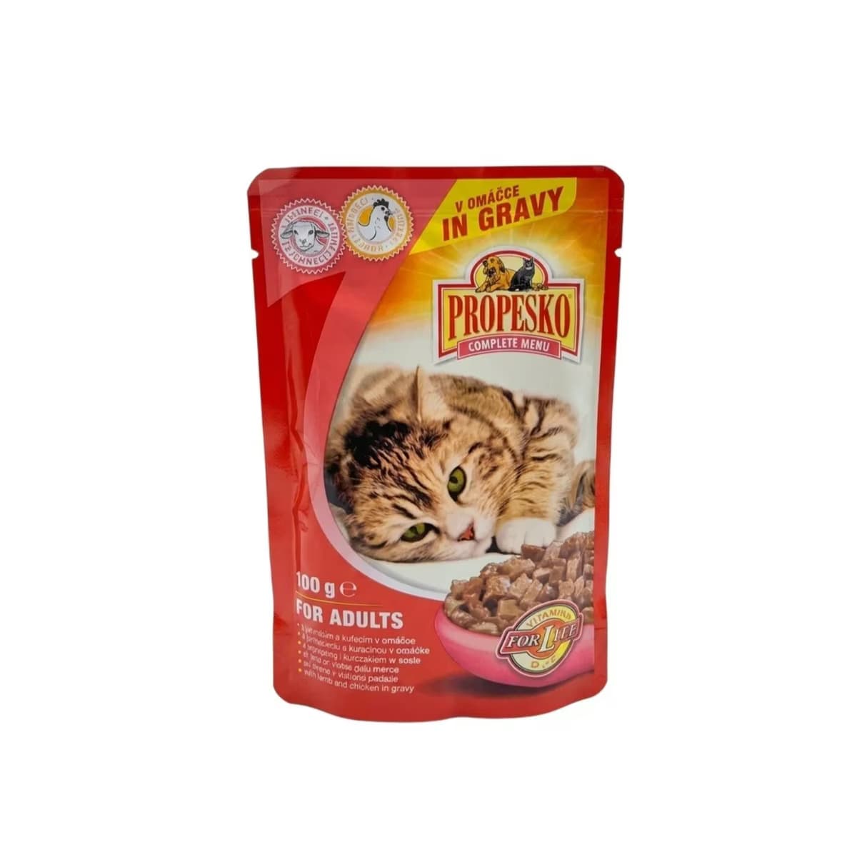 Propesko Kedi Maması Pouch Kuzu Etli ve Ciğerli 100 gr
