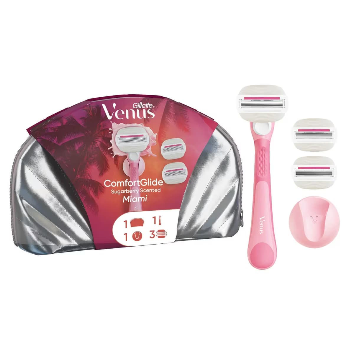 Gillette Venus Pro ComfortGlide Sugarberry Kokulu Kadın Tıraş Bıçağı, 1 Yedek Tıraş Bıçağı