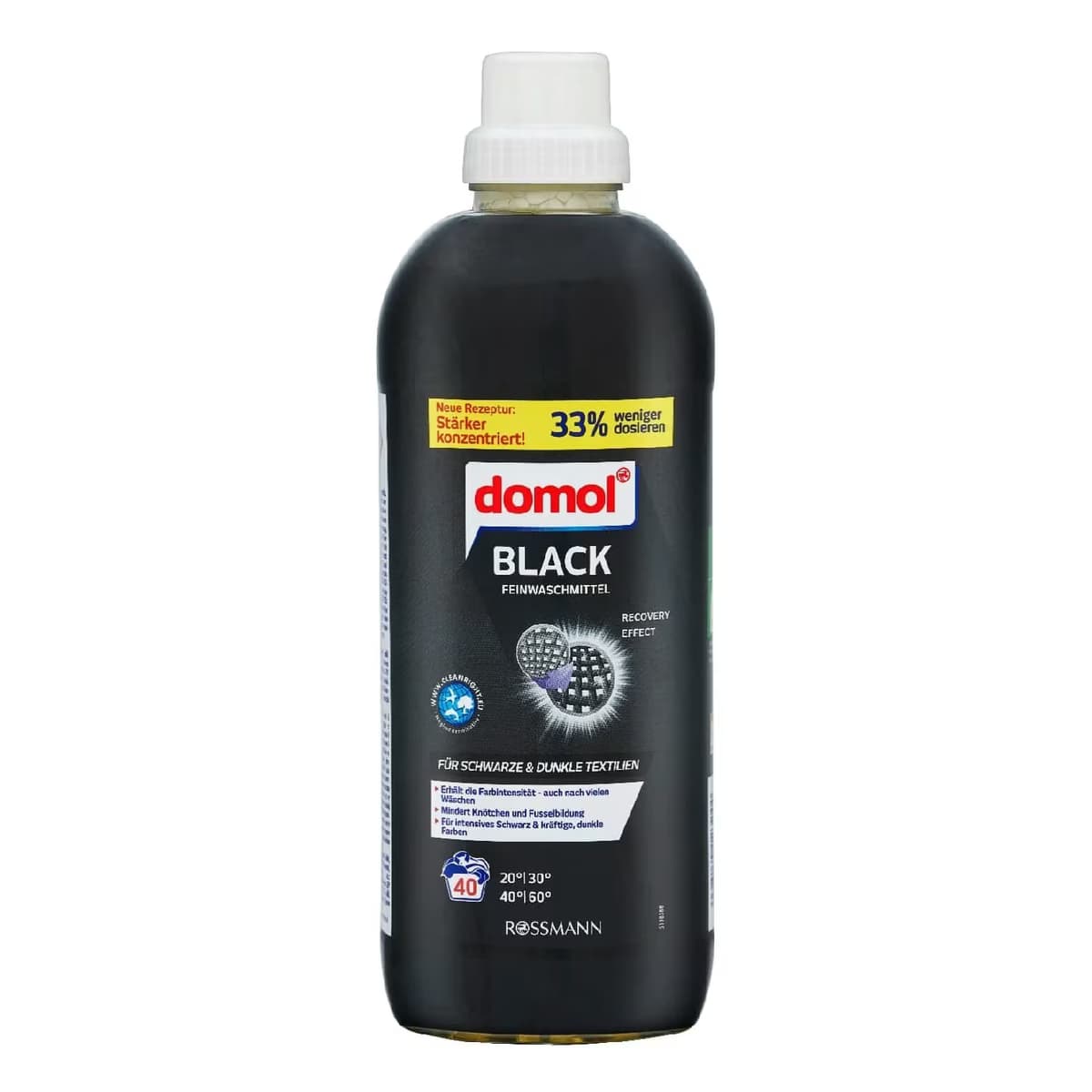 Domol Çamaşır Maki̇nesi̇ Deterjanı Sıvı Si̇yah ve Koyu Renkler 40Y, 1000 ml