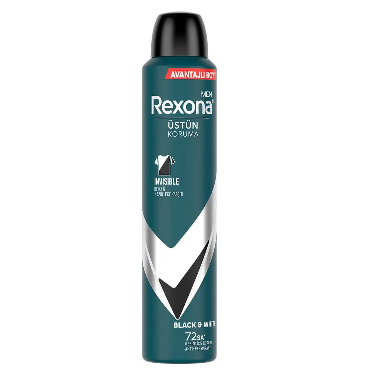 Rexona Men Sprey Deodorant 72h Invisible Black & White 200 ml