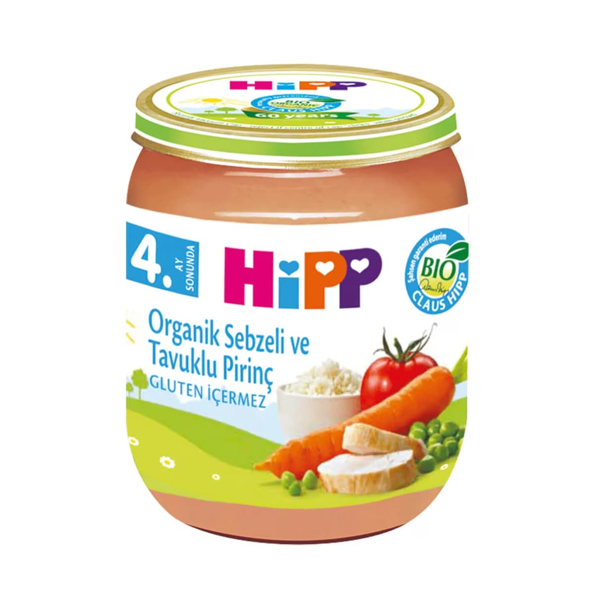 Hipp Organik Kavanoz Maması Sebzeli Pirinçli Tavuklu 125 gr