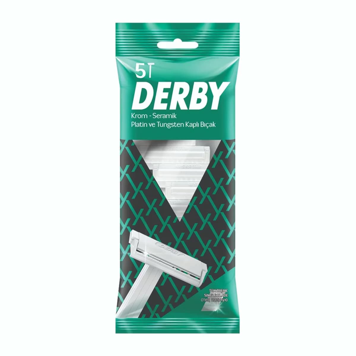 Derby Tıraş Bıçağı Tek Bıçaklı 5'li