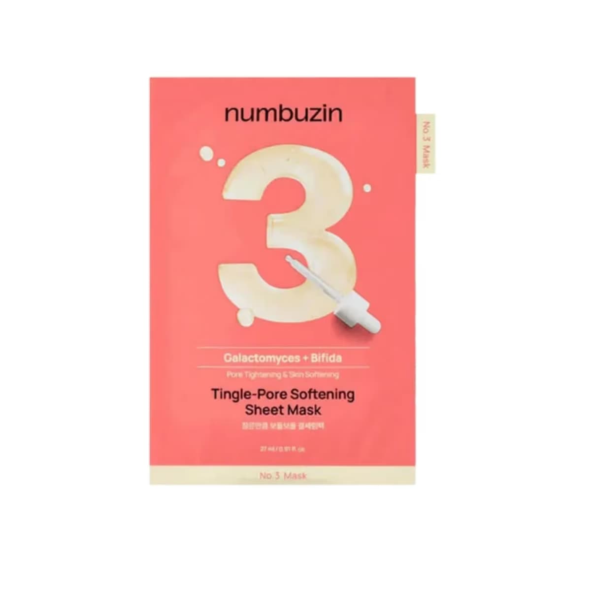 Numbuzin No.3 Tingle-pore Softening Sheet Mask, 1 Adet