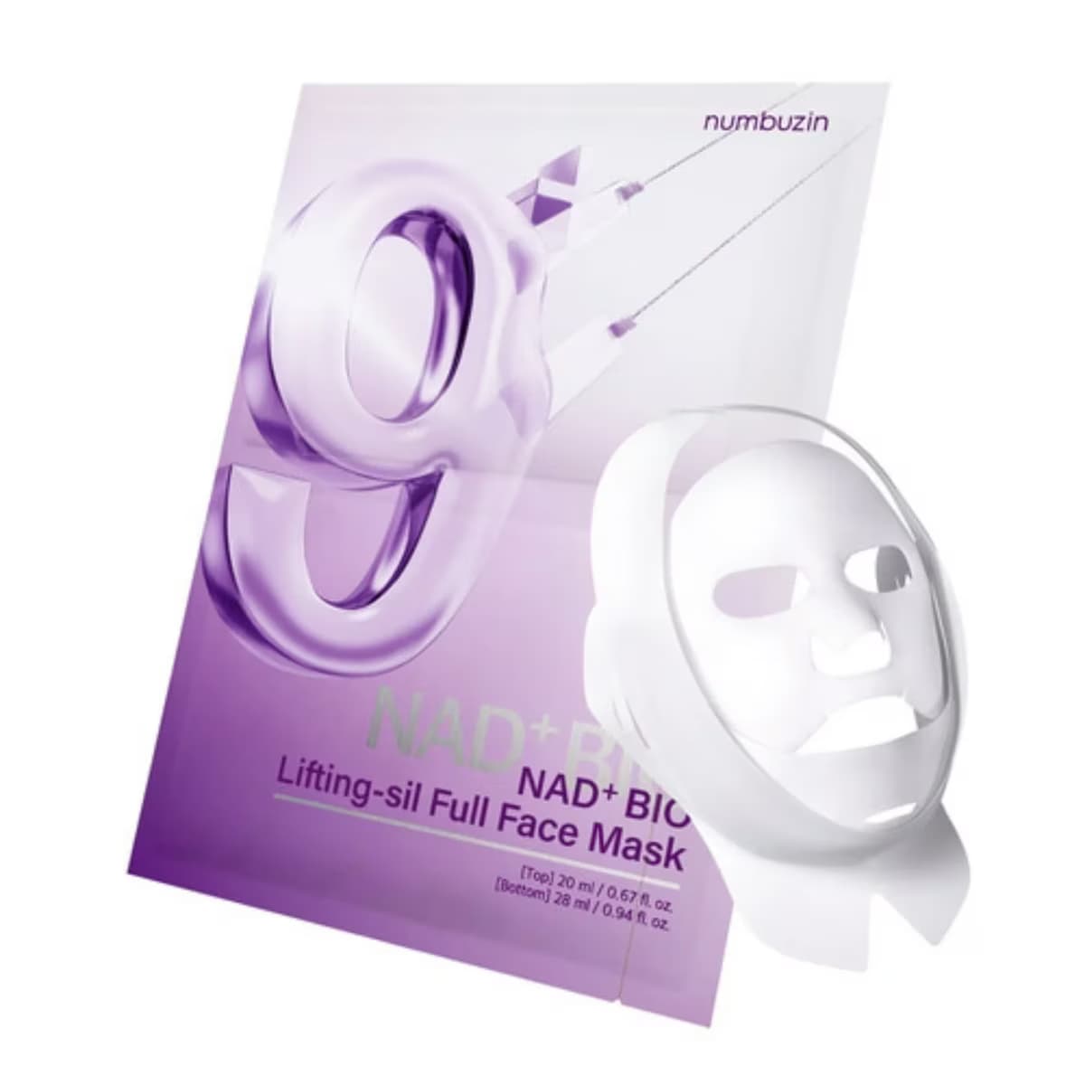 Numbuzin No.9 Nad Bio Lifting-sil Full Face Pack Sheet, 1 Adet