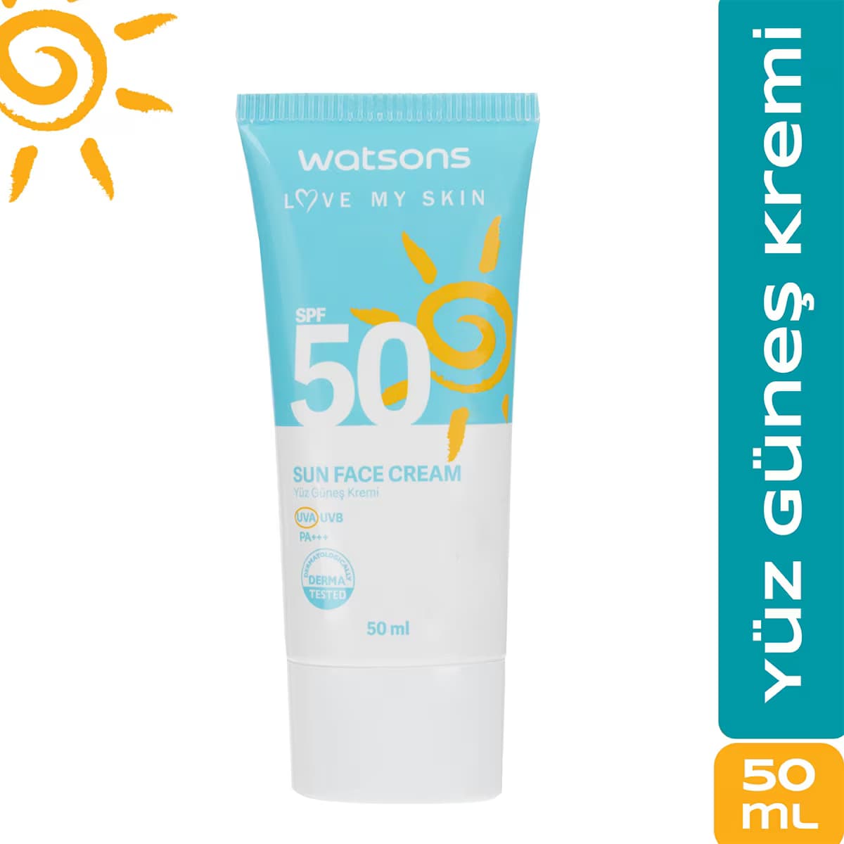Watsons Sun Yüz Güneş Kremi SPF50 50 ml