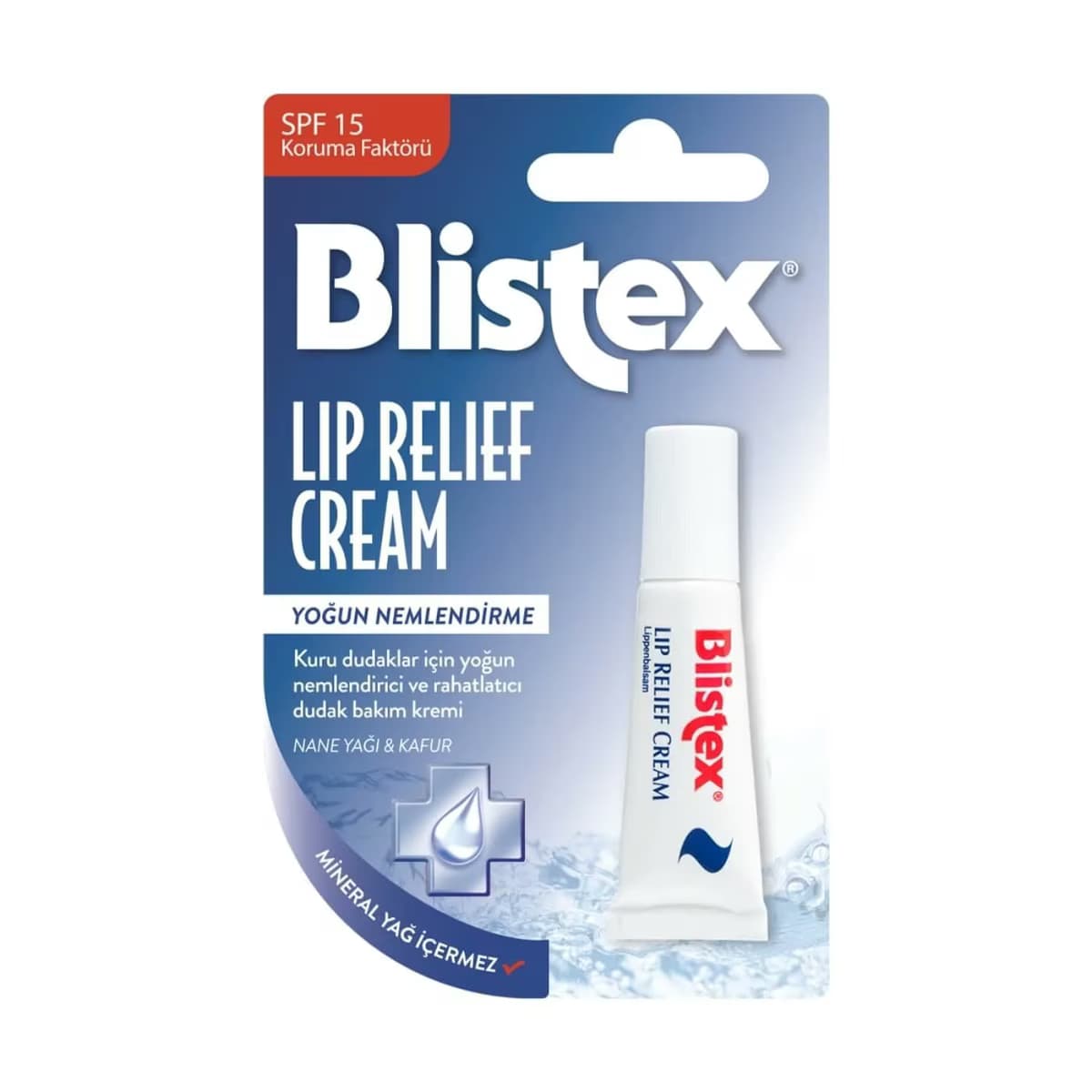 Blistex Lip Relief Cream Dudak Bakım Kremi & Ruj Öncesi Balsam SPF15