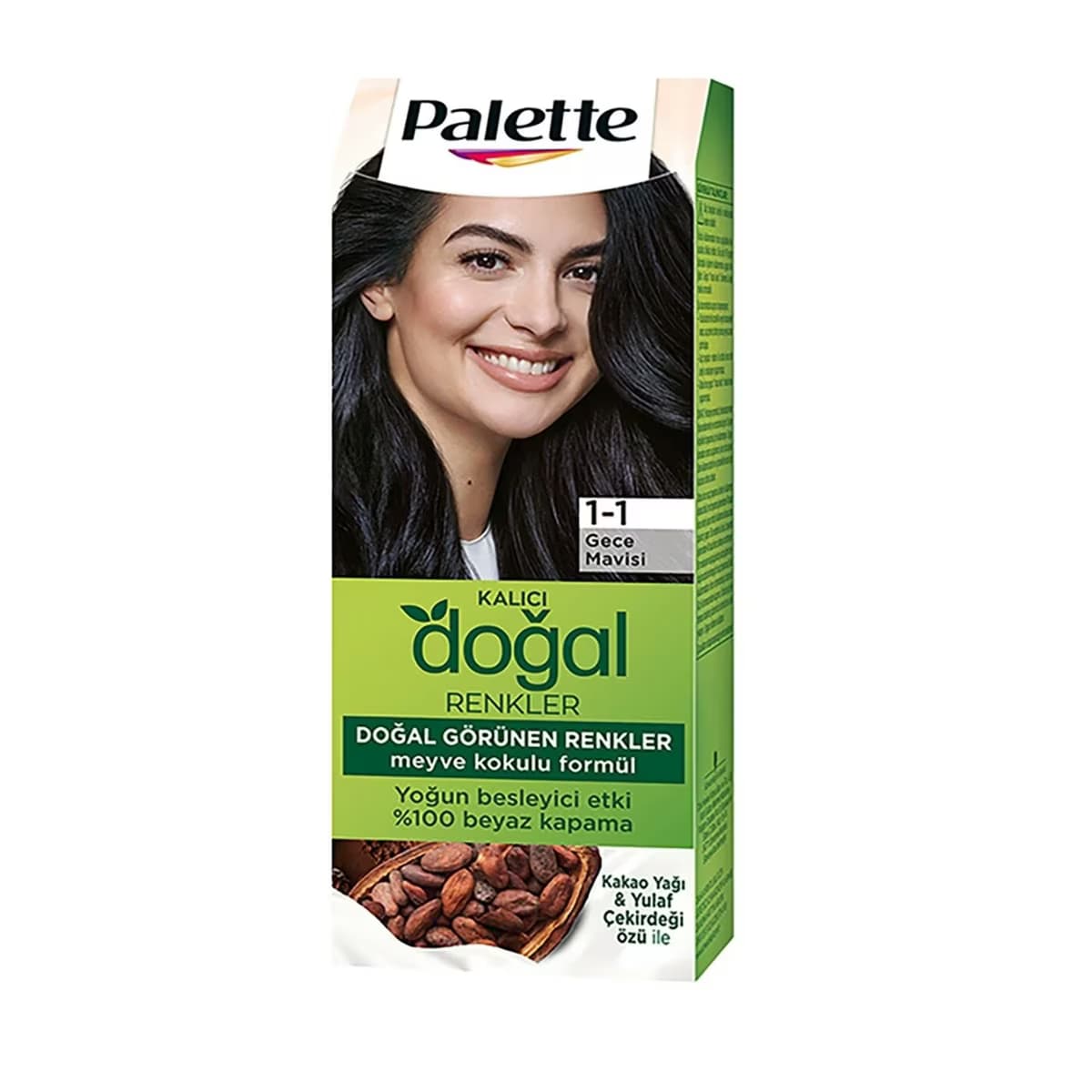 Palette Saç Boyası Natural Colors 1-1 Gece Mavisi 30 ml