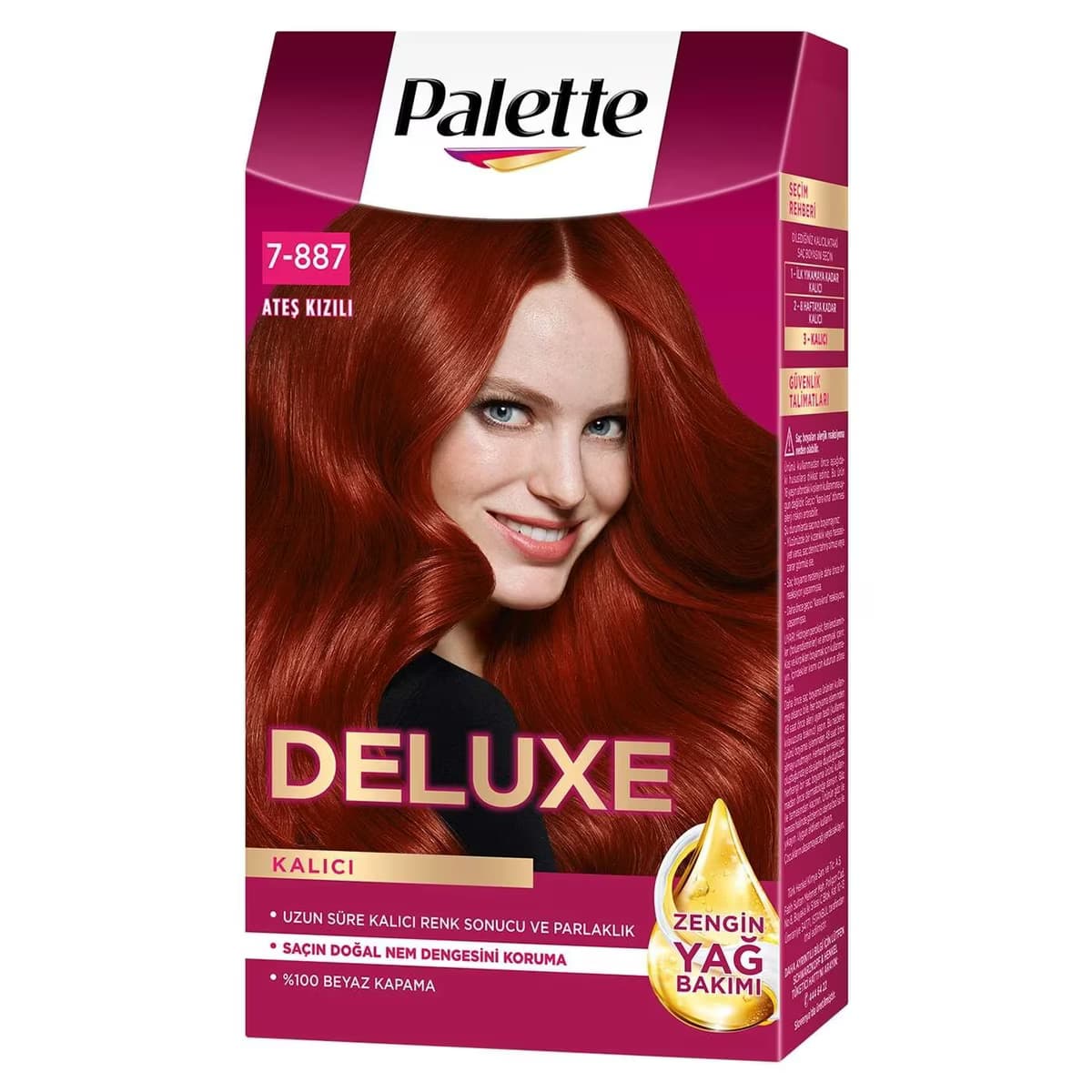 Palette Deluxe Saç Boyası Ateş Kızılı No: 7-887 50 ml