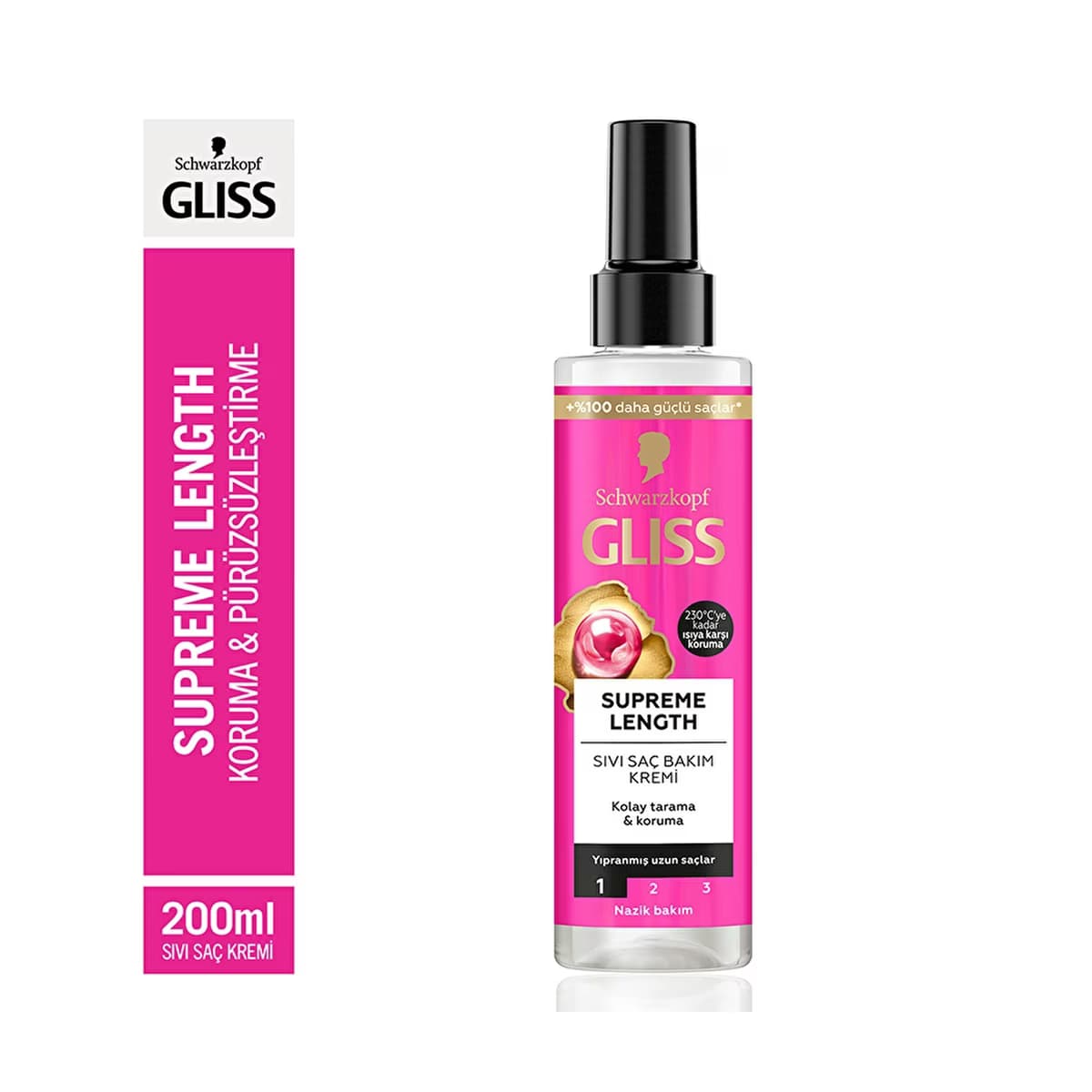 Gliss Supreme Length Sıvı Saç Kremi 200 ml - Gratis