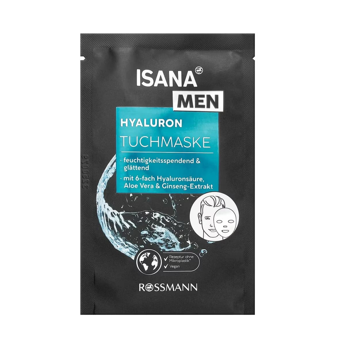 Isana Men Hydro Power Nemlendirici Kağıt Maske Tüm Ciltler İçin 1 adet