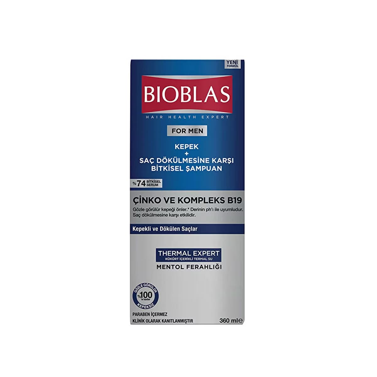 Bioblas Men Kepek + Saç Dökülmesine Karşı Şampuan 360 ml - Gratis