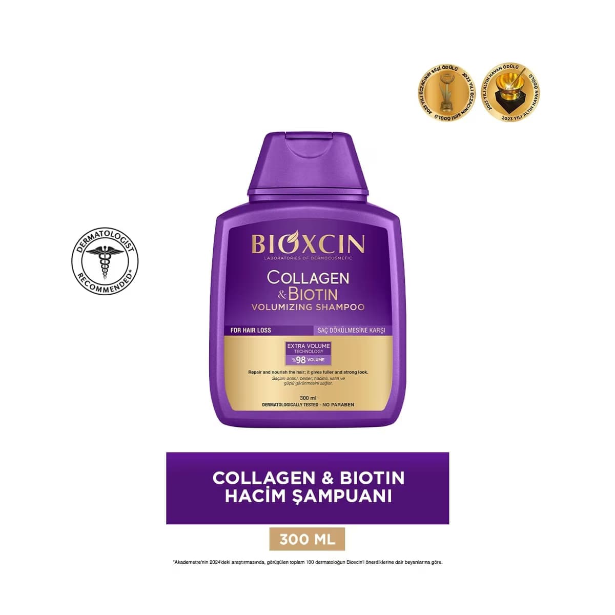 Bioxcin Collagen & Biotin Hacim Şampuanı 300 ml - Gratis